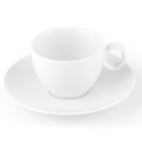 6 coffee cups with saucers