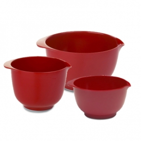 set 3 mixing bowls Margrethe melamina rossa
