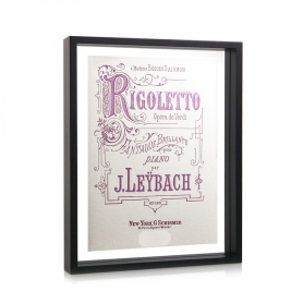 stampa tipografica Rigoletto di Giuseppe Verdi