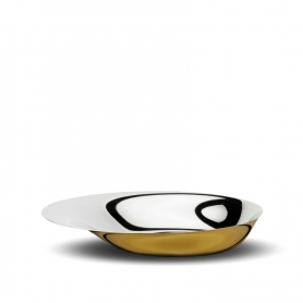 bowl steel/gold cm 36