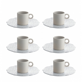 6 tazze caffè con piattino MW01/76 - MW01/77
