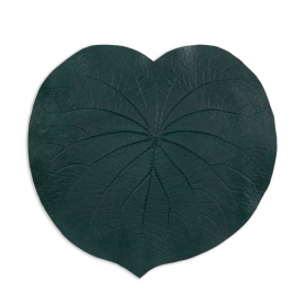 placemat dark green leaf