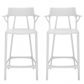 couple of A.I. stools H 65 cm white