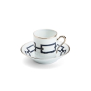6 tazze caffè con piatto