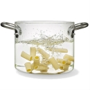 pentola in vetro cm 24 con coperchio