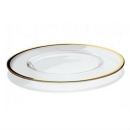 4 sottopiatti con tesa bordo oro