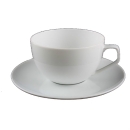 6 tazze colazione con piatto