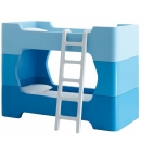 letto a castello Bunky blue