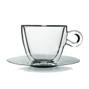 coppia tazze te/colazione in vetro termico