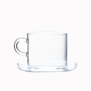 6 tazze te in vetro borosilicato