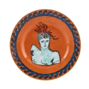 2 piatti frutta rock orange cm 22