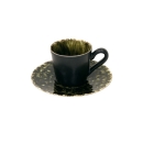 6 tazze caffè con piatto forest 