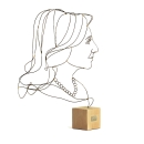 scultura Profilo personalizzata in metallo