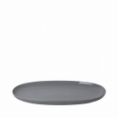 vassoio ovale cm 40x23 grigio scuro