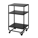 carrello a 3 piani nero