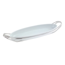 pirofila pesce cm 48 con supporto argentato