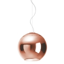 Globo di luce rame sospensione cm 45