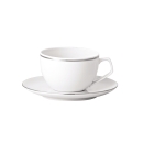 6 tazze caffè con piatto