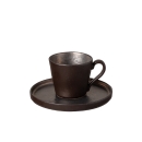 6 tazze caffè con piattino
