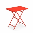 tavolino pieghevole da esterni 50x70 cm rosso scarlatto