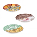 Set 3 piatti frutta decori II edizione