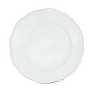 6 piatti rotondi cm 31 filo oro