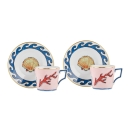 2 tazze caffè con piattino