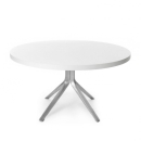 tavolo Oops allungabile Ø cm 125 gambe alluminio spazzolato