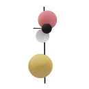 lampada da parete Planet colore indian red
