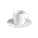 6 tazze caffè con piatto cm 12,6