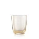 6 bicchieri vino foglia oro