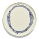 Piatto torta Feast stripes blue cm 35
