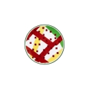 piatto pane decoro n.2 cm 14