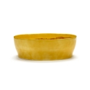 Insalatiera Feast sunny yellow swirl-stripes red cm 28