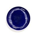 Piatto frutta Feast lapis lazuli swirl-stripes white cm 22,5
