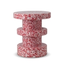 Bit sgabello/tavolino stack red