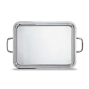 vassoio rettangolare inox cm 50x38 con maniglie