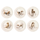 6 piatti frutta cani cm 23,2