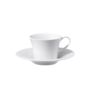 6 tazze caffè espresso con piatto