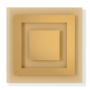 specchio quadrato ambra Andromeda cm 80