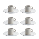 6 tazze caffè con piatto MW01/76 - MW01/77