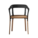 sedia Steelwood noce