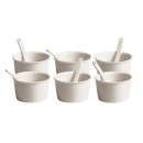 6 coppette gelato con cucchiaini