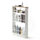 carrello Slim bianco top faggio 