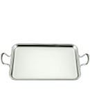 vassoio rettangolare cm 40x32 con manici in alpacca argentata
