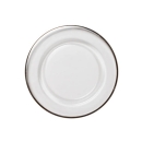 6 piattini pane con testa bordo platino