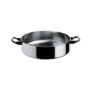 casseruola bassa trilamina cm 24 con coperchio 90102/24T - 90200/24