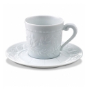 coppia tazze caffè con piatto