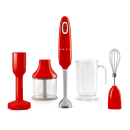 frullatore ad immersione 50's Style con accessori rosso