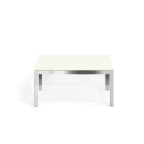 tavolino Helsinki 30 cromato/ vetro crema